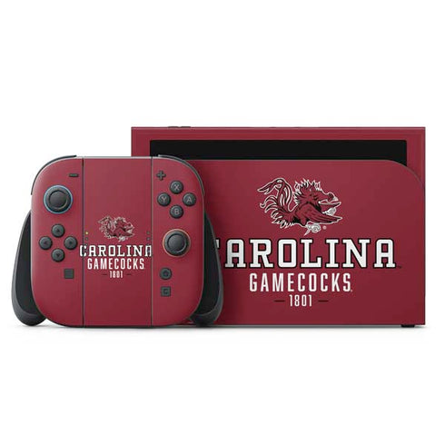 University of South Carolina Gamecocks Red Nintendo Switch 2 (2025) with Joy-Con Skin